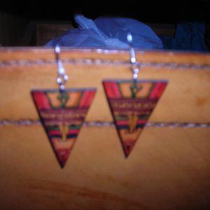 Earrings,leather,unique